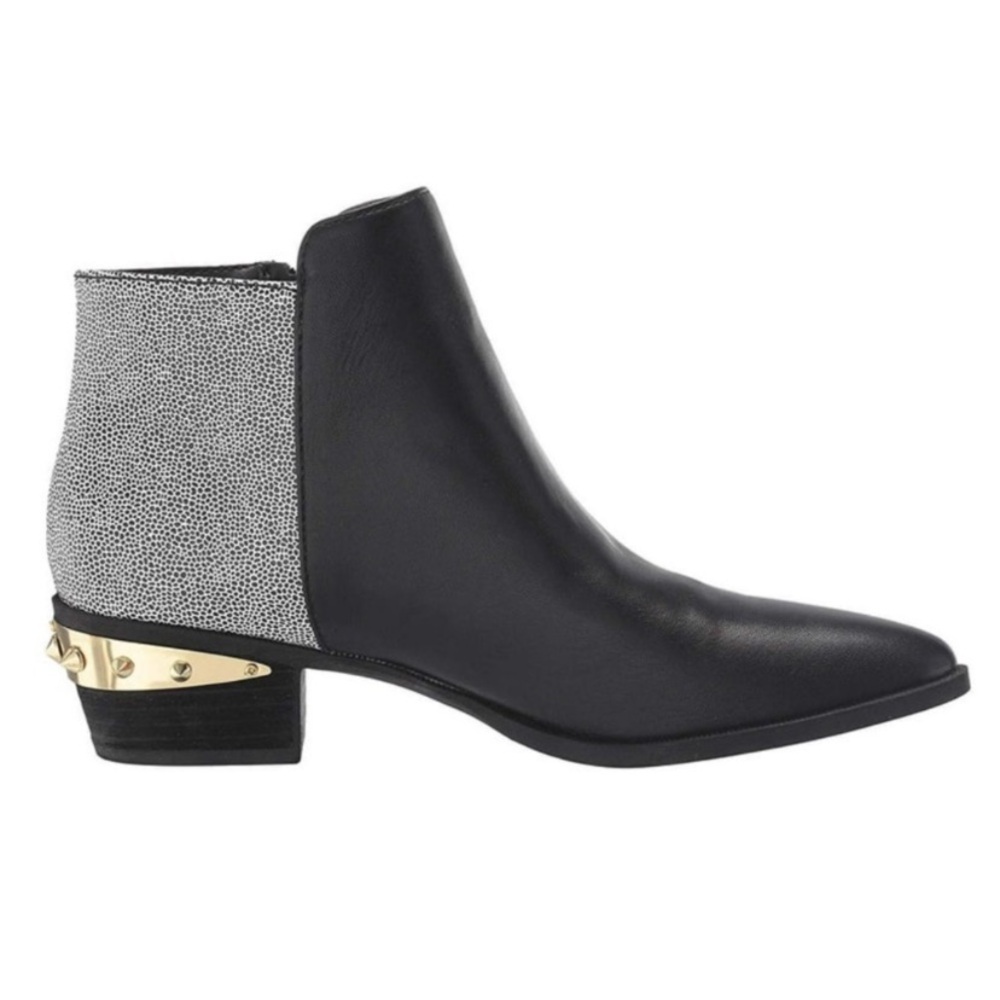 Circus by Sam Edelman Black and Gray Studded Ankle Booties